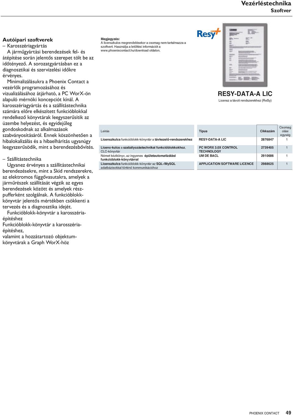 Minimalizálásukra a Phoenix Contact a vezérlők programozásához és vizualizálásához átjárható, a PC WorX-ön alapuló mérnöki koncepciót kínál.