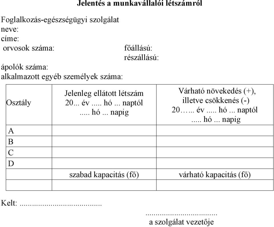 ellátott létszám 20... év... hó.