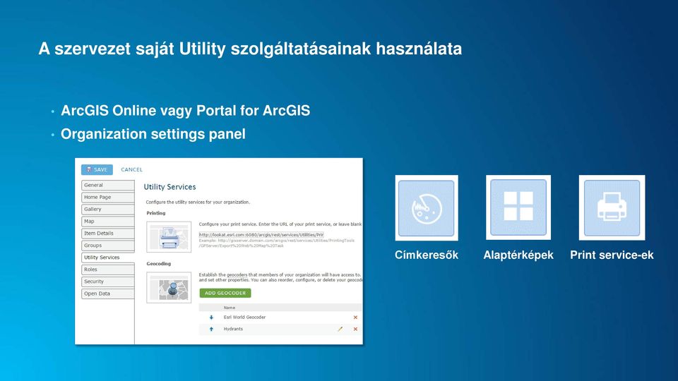 Online vagy Portal for ArcGIS
