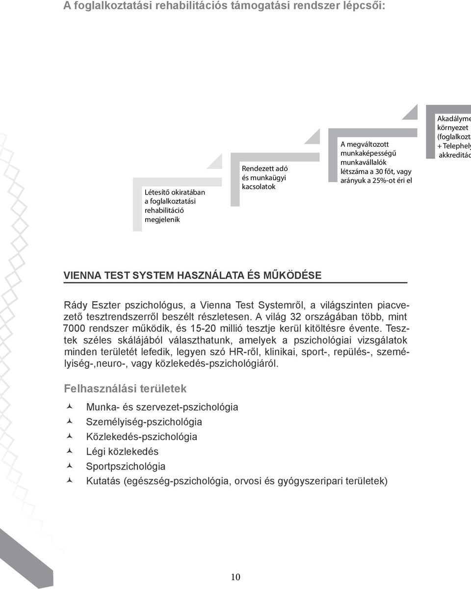 Systemről, a világszinten piacvezető tesztrendszerről beszélt részletesen. A világ 32 országában több, mint 7000 rendszer működik, és 15-20 millió tesztje kerül kitöltésre évente.