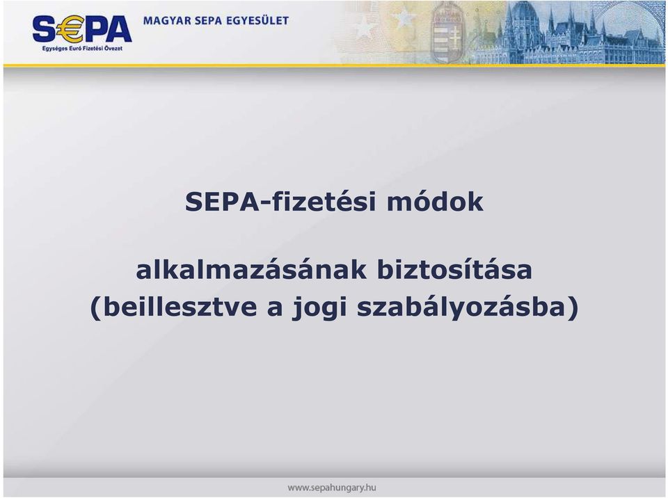 biztosítása