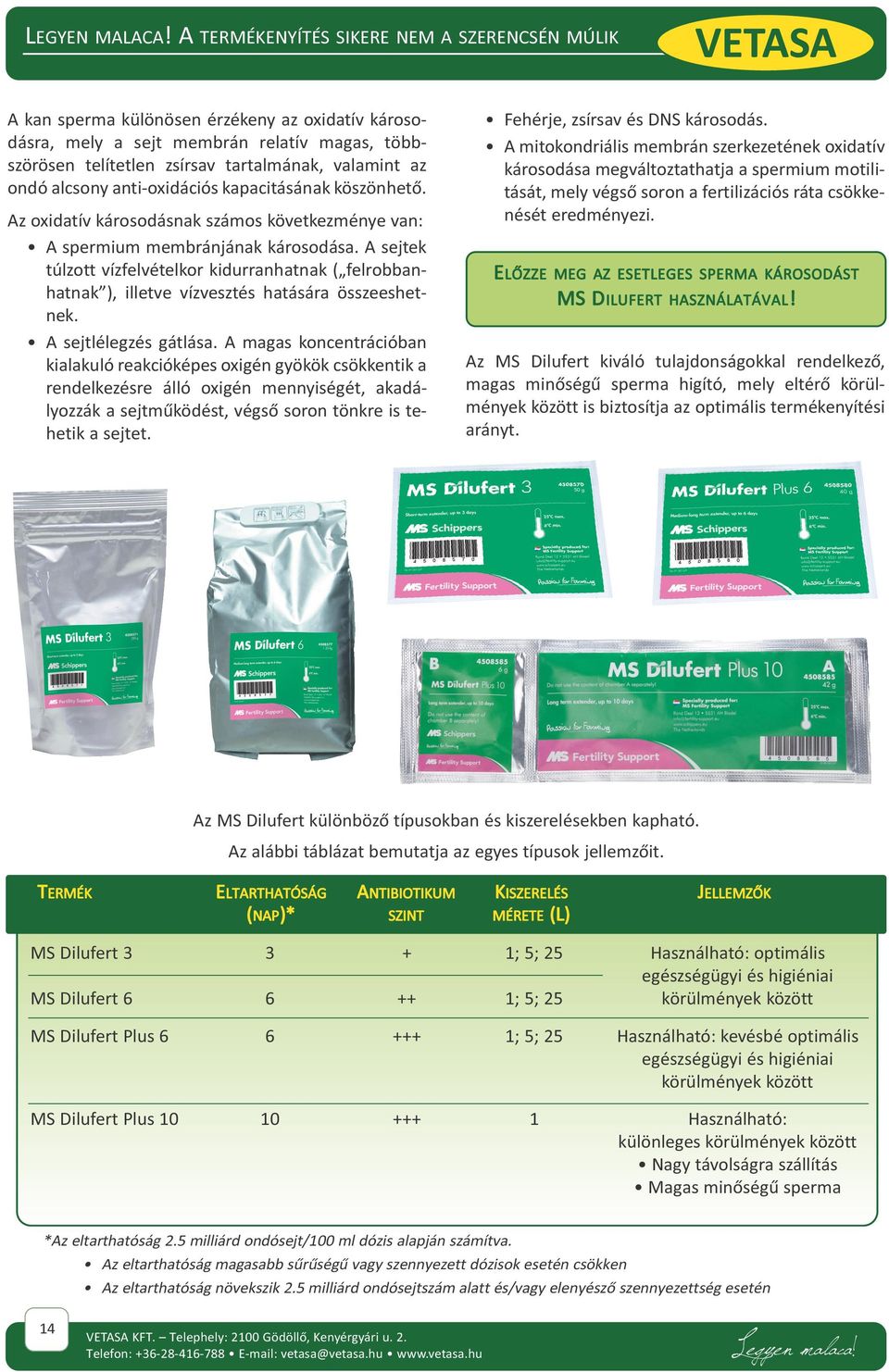 A kan sperma különösen érzékeny az oxidatív károsodásra, mely a sejt membrán relatív magas, többszörösen telítetlen zsírsav tartalmának, valamint az ondó alcsony anti-oxidációs kapacitásának