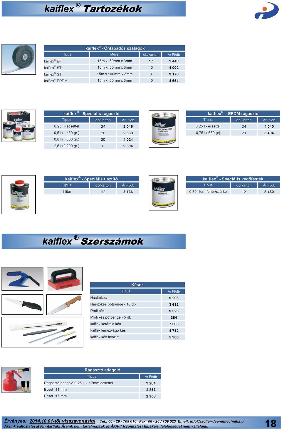 kaiflex KKplus Tekercselt lemezek - szélesség: 1m - PDF Free Download