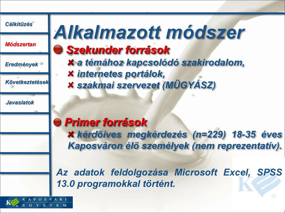 megkérdezés (n=229) 18-35 éves Kaposváron élő személyek (nem