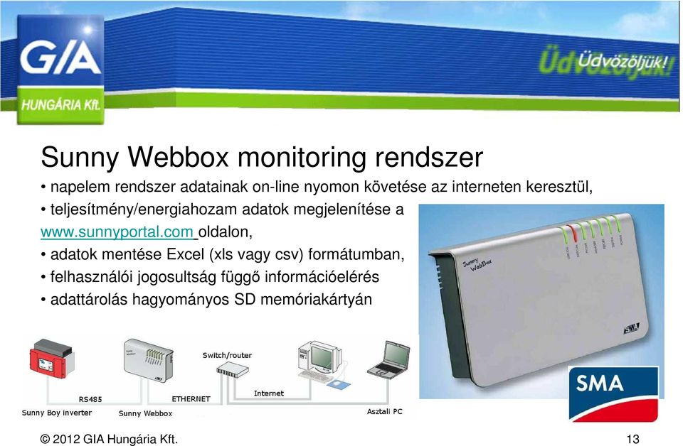 com oldalon, adatok mentése Excel (xls vagy csv) formátumban, felhasználói jogosultság