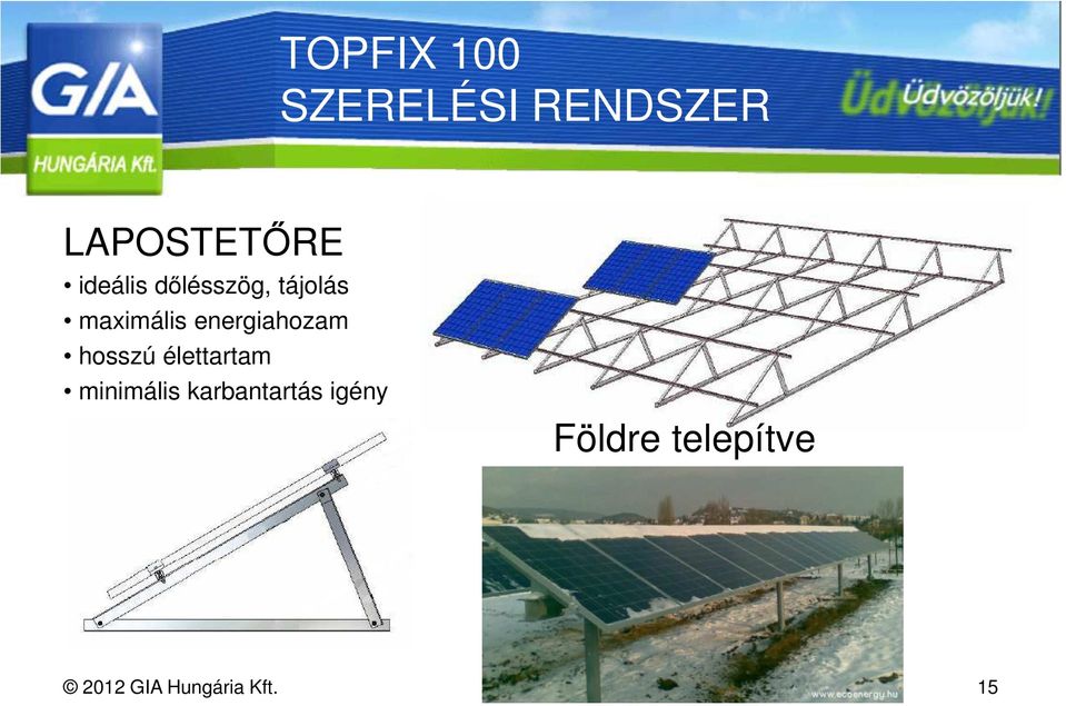 energiahozam hosszú élettartam minimális