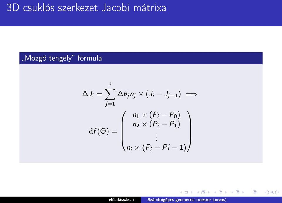 j (J i J j 1 ) = j=1 df (Θ) = n 1 (P