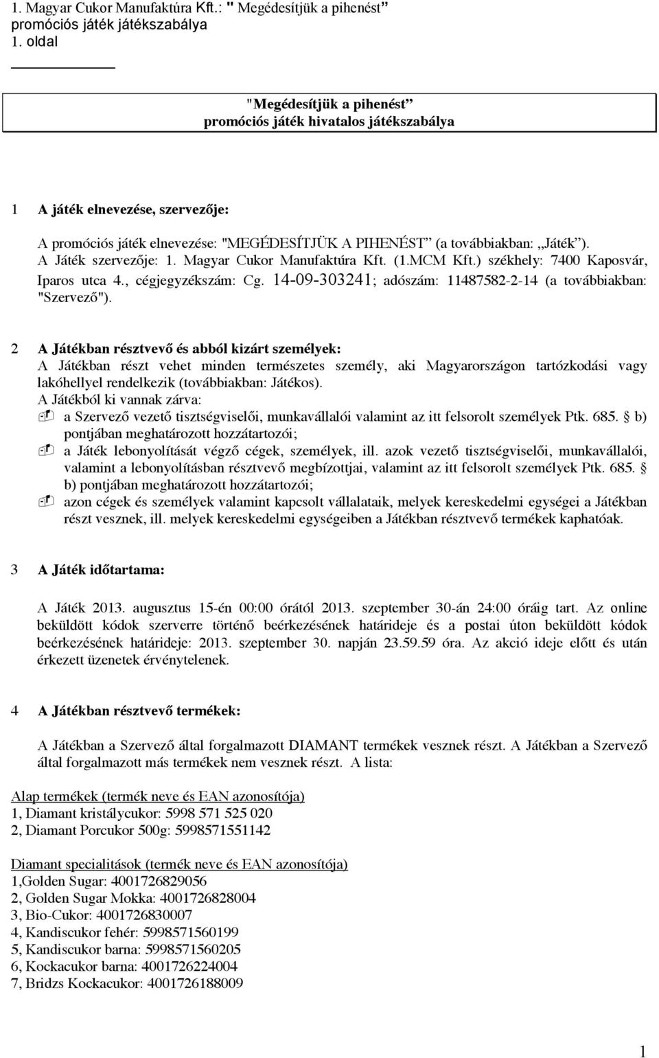 Megédesítjük a pihenést promóciós játék hivatalos játékszabálya - PDF Free  Download