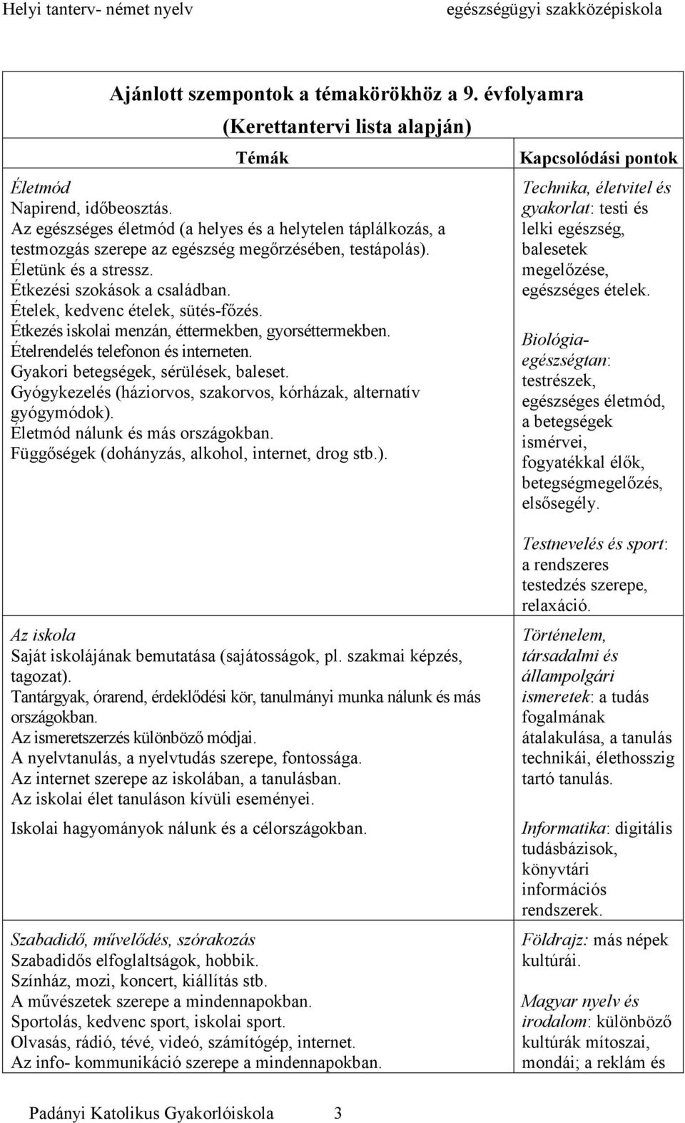 Ételek, kedvenc ételek, sütés-főzés. Étkezés iskolai menzán, éttermekben, gyorséttermekben. Ételrendelés telefonon és interneten. Gyakori betegségek, sérülések, baleset.