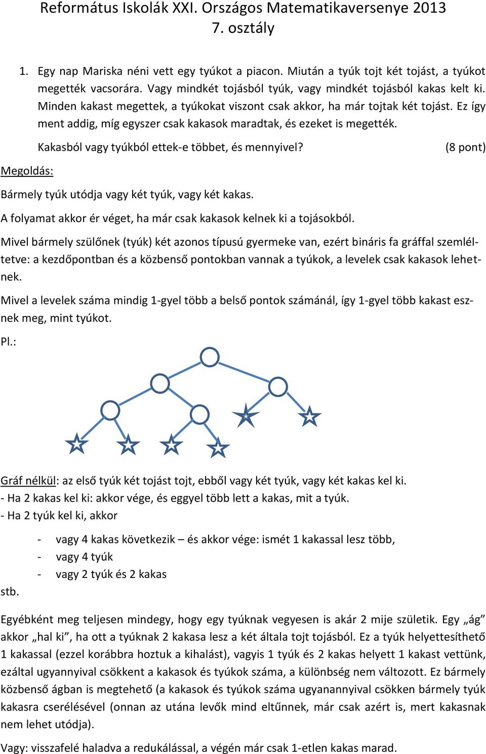 Református Iskolák XXI. Országos Matematikaversenye osztály - PDF Ingyenes  letöltés