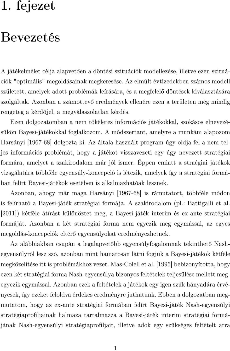 A Bayesi-játék Nash-egyensúlya - PDF Ingyenes letöltés