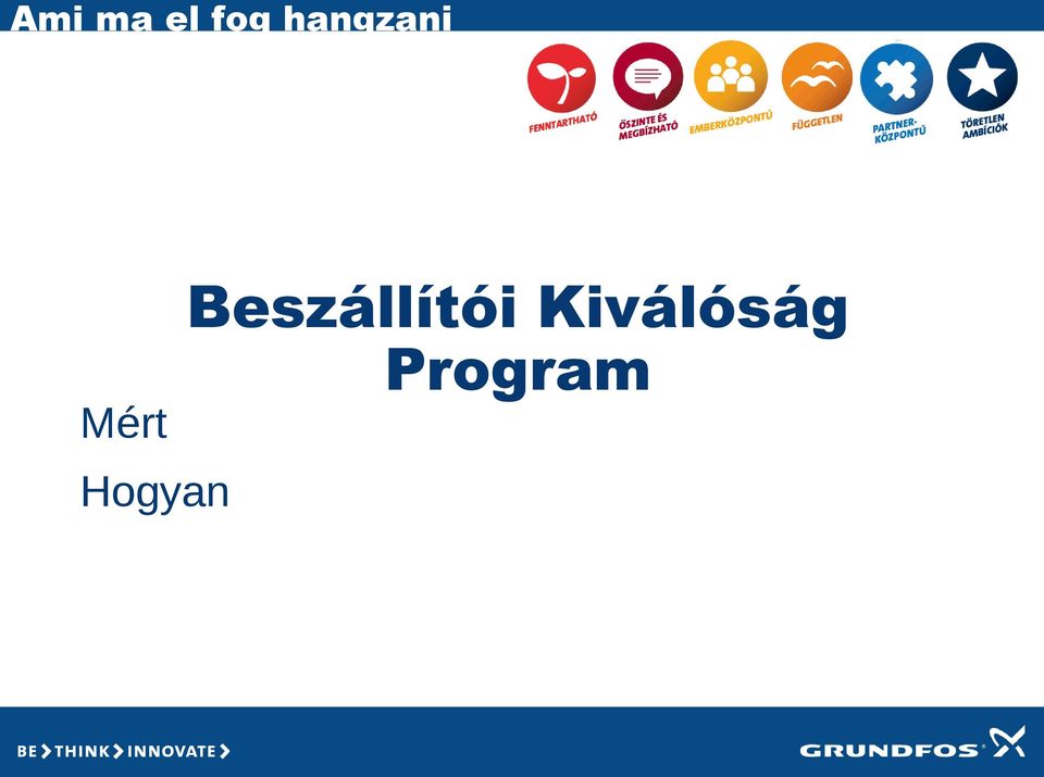 Beszállítói