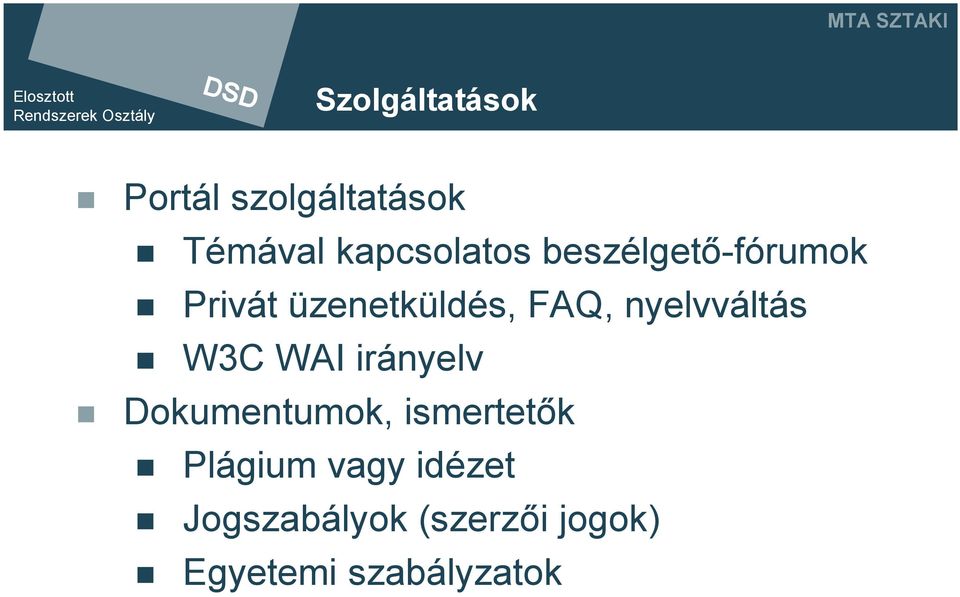 W3C WAI irányelv Dokumentumok, ismertetők Plágium vagy