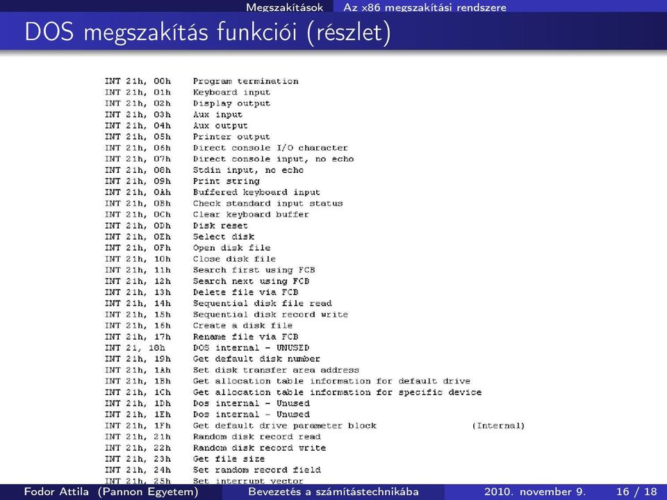 Attila (Pannon Egyetem) Bevezetés a