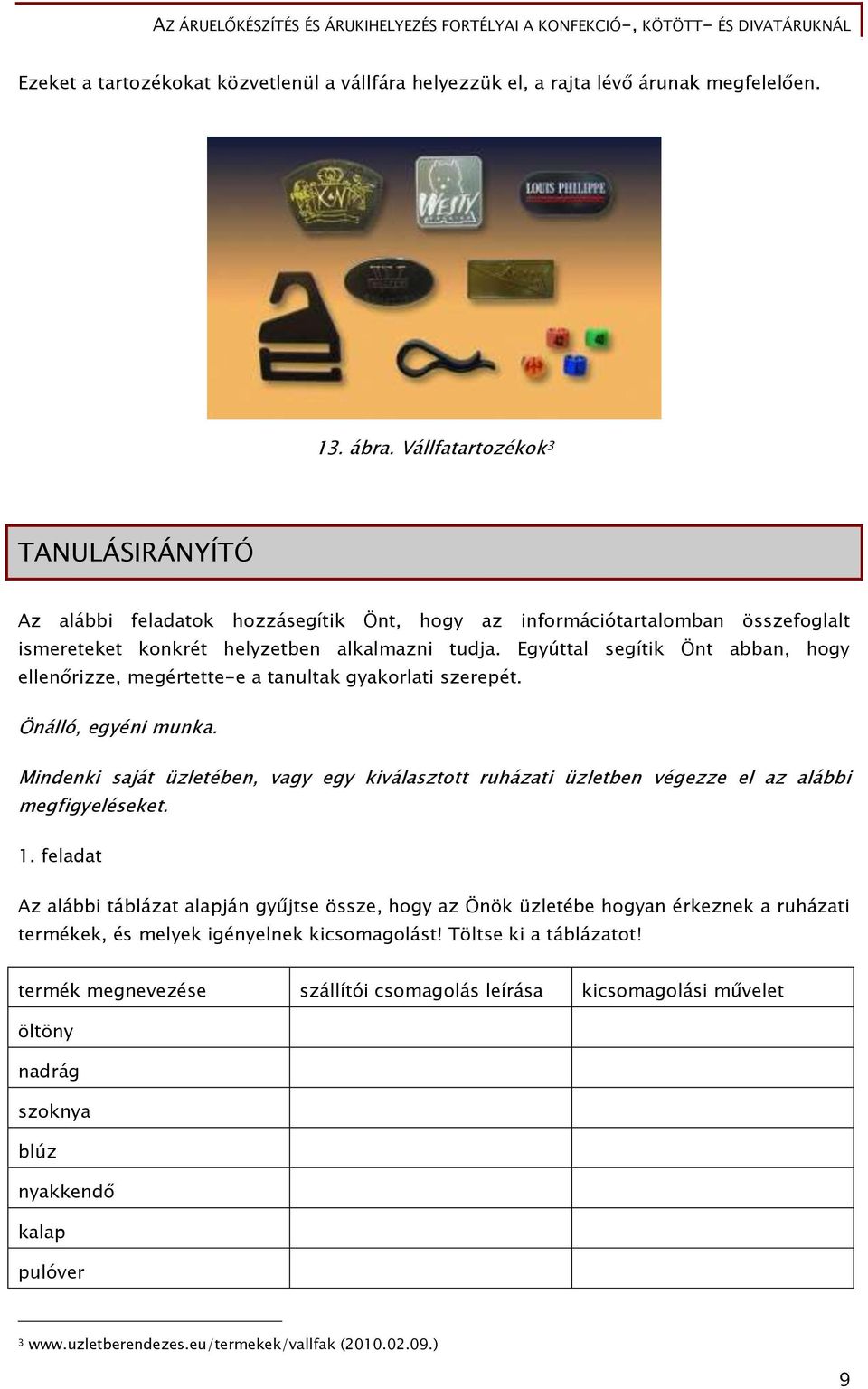 Egyúttal segítik Önt abban, hogy ellenőrizze, megértette-e a tanultak gyakorlati szerepét. Önálló, egyéni munka.