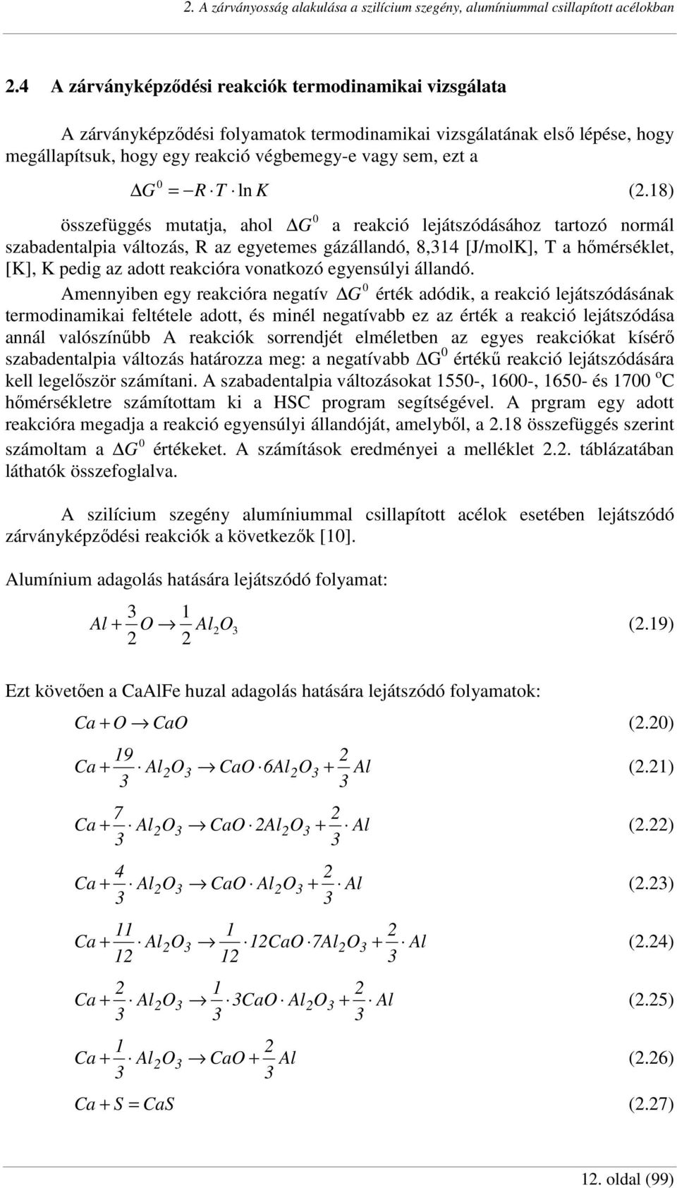 R T ln K (2.
