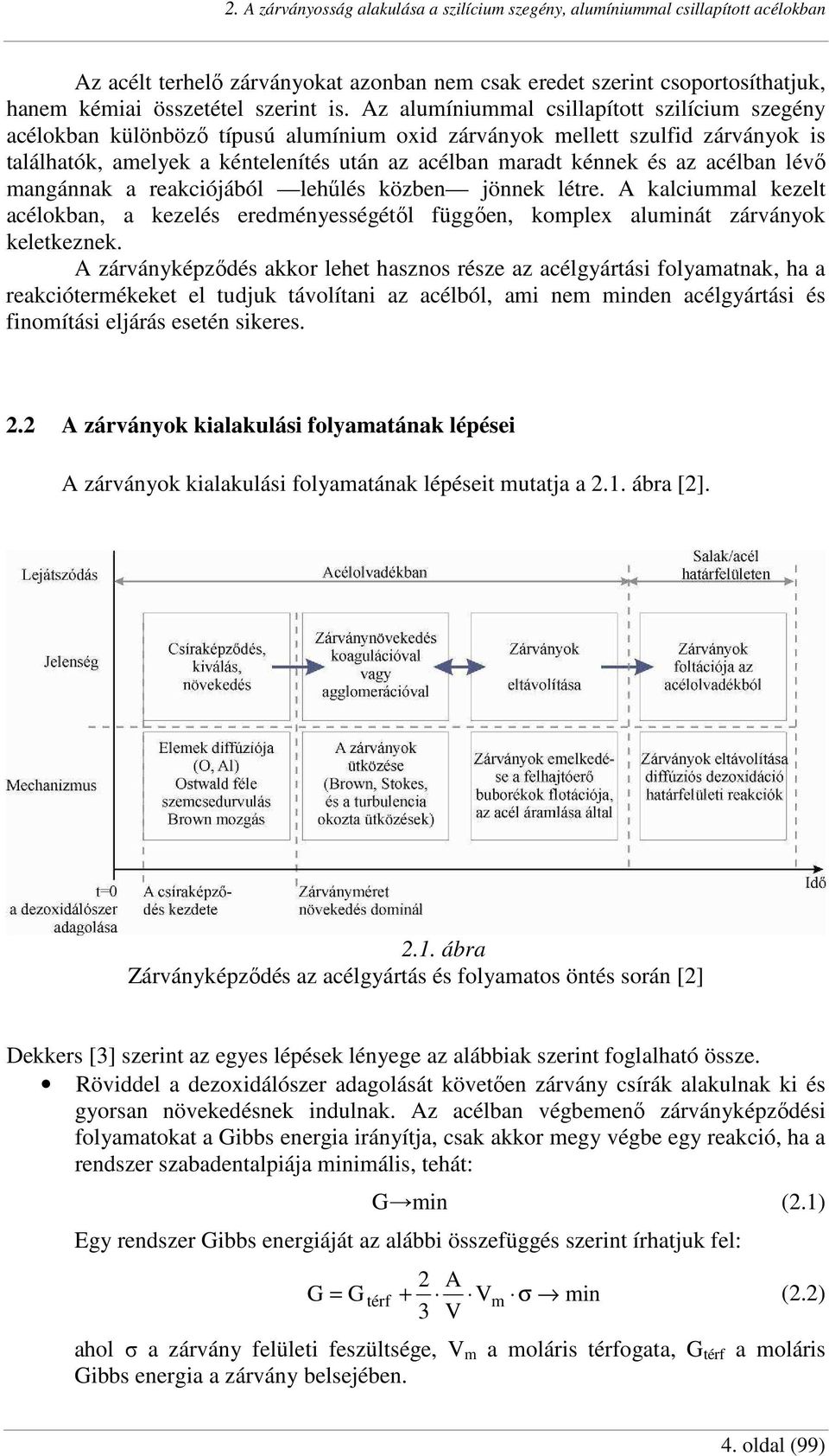 acélban lévı mangánnak a reakciójából lehőlés közben jönnek létre. A kalciummal kezelt acélokban, a kezelés eredményességétıl függıen, komplex aluminát zárványok keletkeznek.