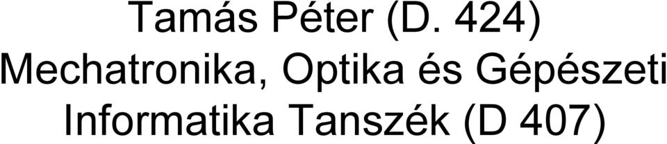 Optika és Gépészeti