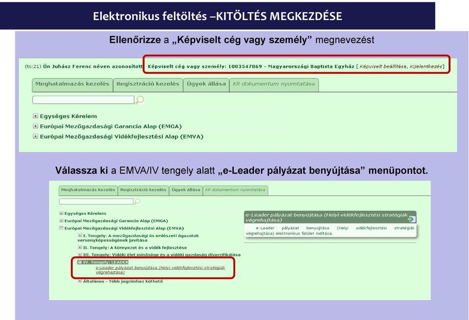megnevezést Válassza ki a EMVA/IV tengely