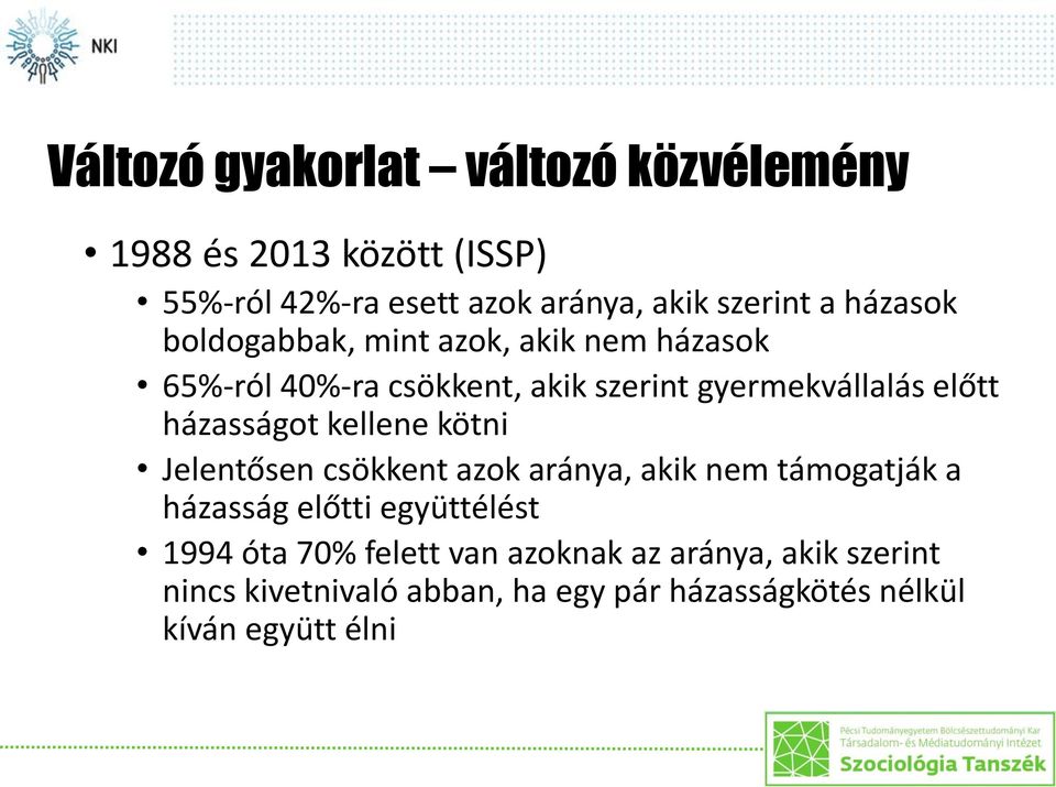 házasságot kellene kötni Jelentősen csökkent azok aránya, akik nem támogatják a házasság előtti együttélést 1994