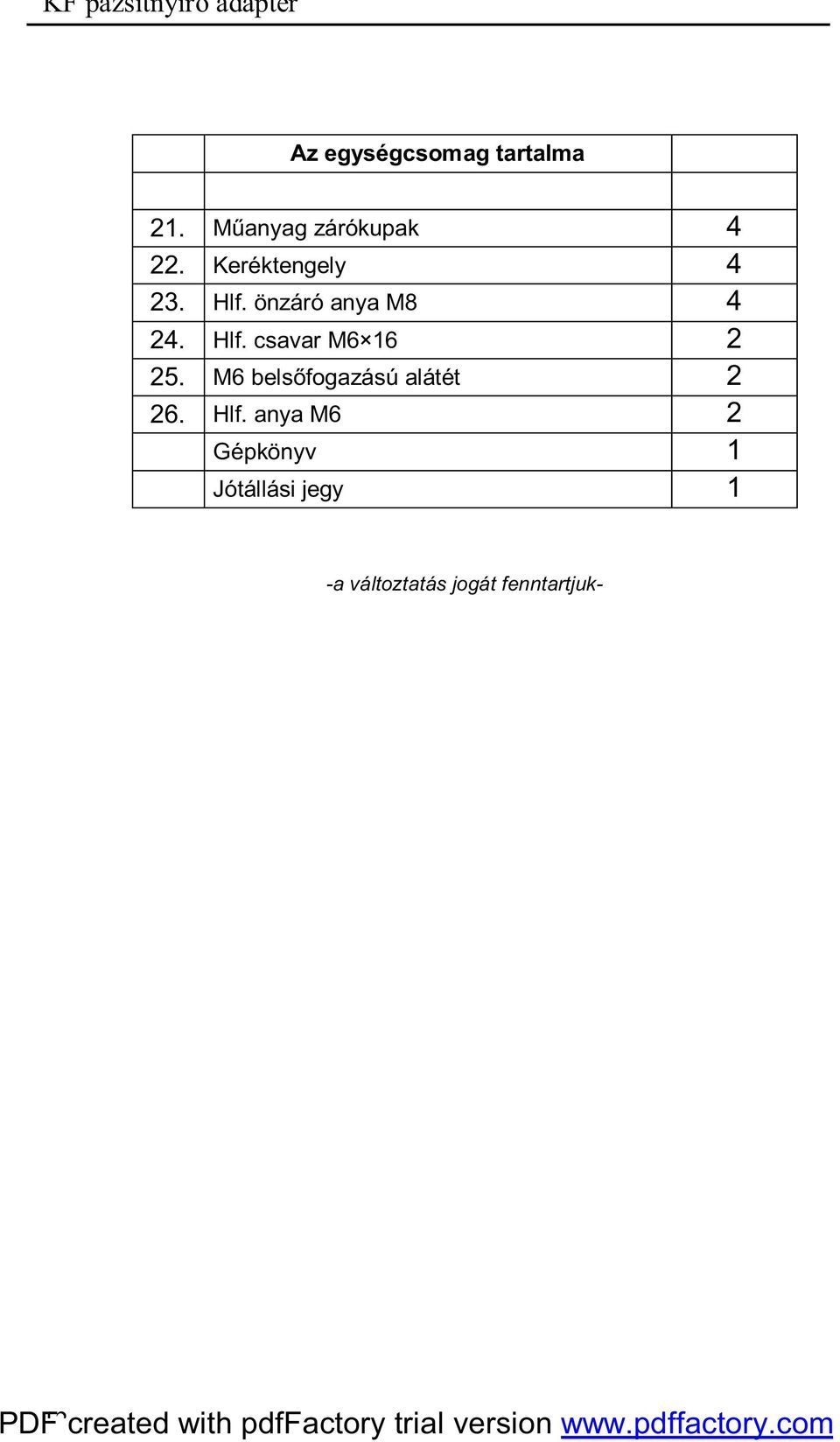 M6 belsőfogazású alátét 2 26. Hlf.