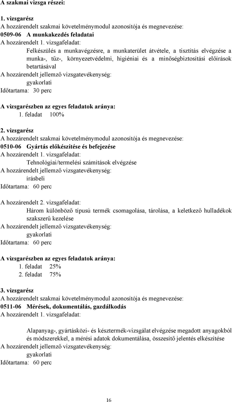 jellemző vizsgatevékenység: Időtartama: 30 perc A vizsgarészben az egyes feladatok aránya: 1. feladat 100% 2.