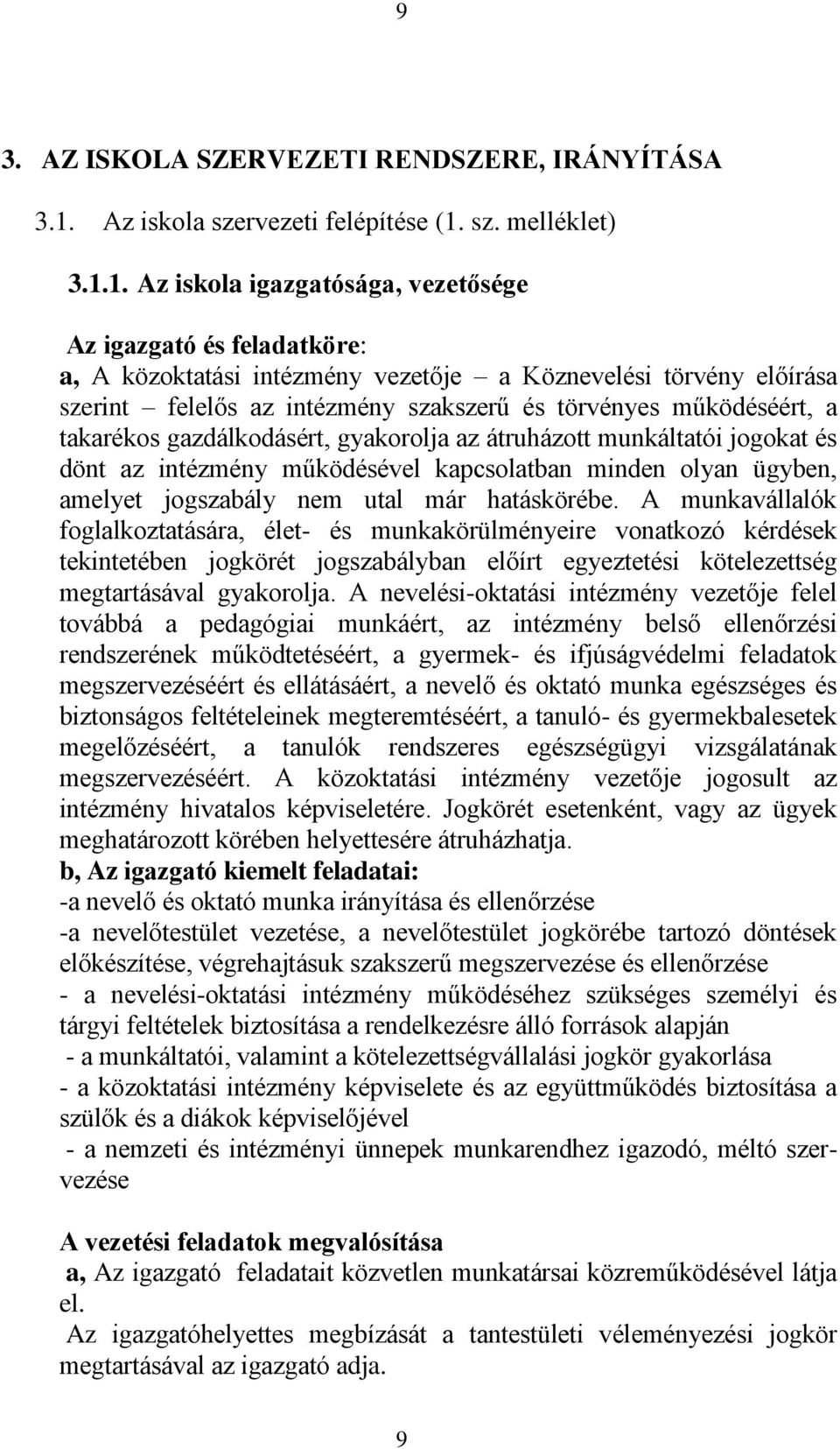 sz. melléklet) 3.1.