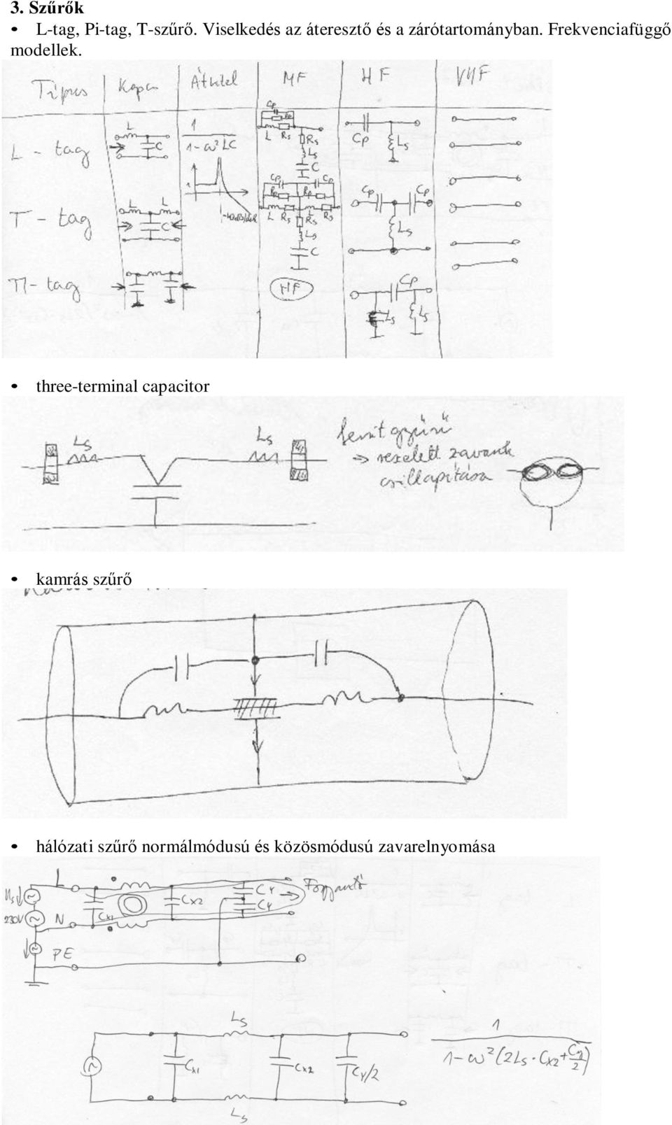 Frekvenciafüggő modellek.