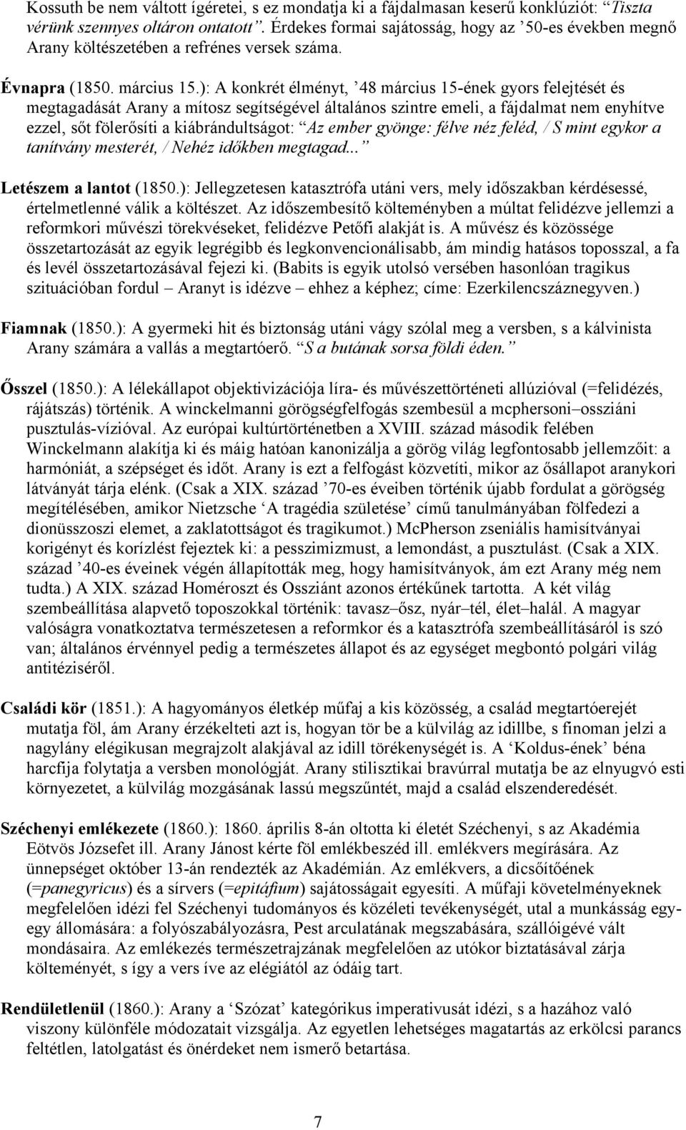 Arany János ( ) - PDF Ingyenes letöltés