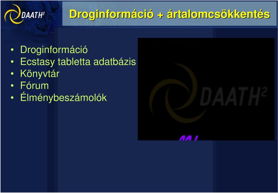 Droginformáció Ecstasy