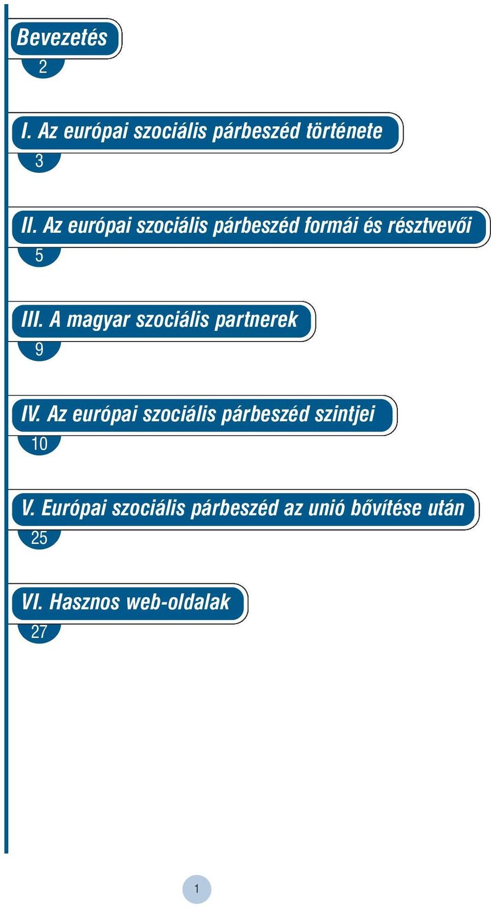 A magyar szociális partnerek 9 IV.
