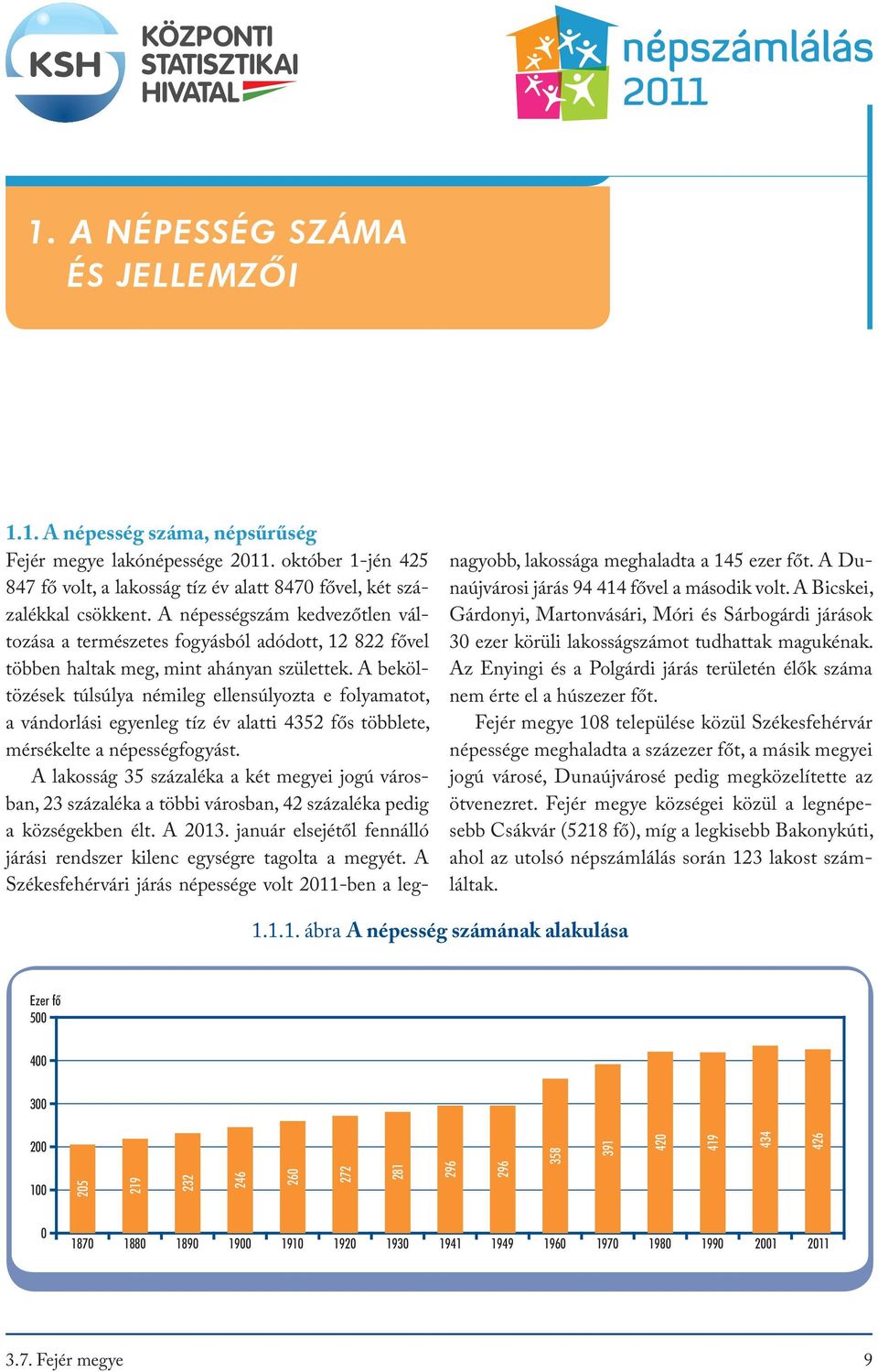 A beköltözések túlsúlya némileg ellensúlyozta e folyamatot, a vándorlási egyenleg tíz év alatti 4352 fős többlete, mérsékelte a népességfogyást.