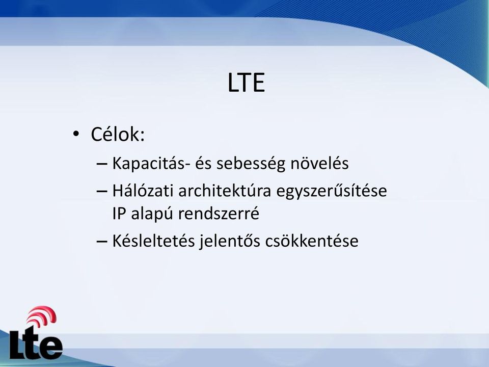 architektúra egyszerűsítése IP