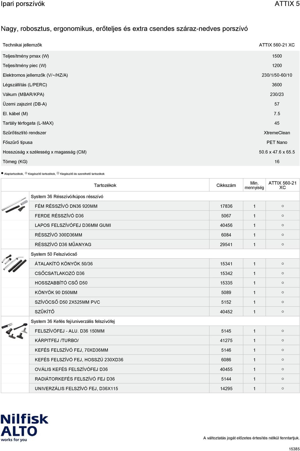 5 Tömeg (KG) 16 Alaptartozékok, Kiegészítő tartozékok, Kiegészítő és szerelhető tartozékok System 36 Résszívó/kúpos résszívó FÉM RÉSSZÍVÓ DN36 920MM 17836 1 FERDE RÉSSZÍVÓ D36 5067 1 LAPOS