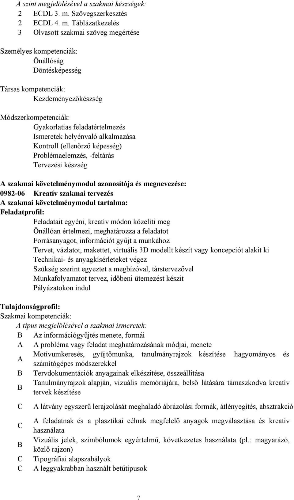 Szövegszerkesztés 2 ECDL 4. m.