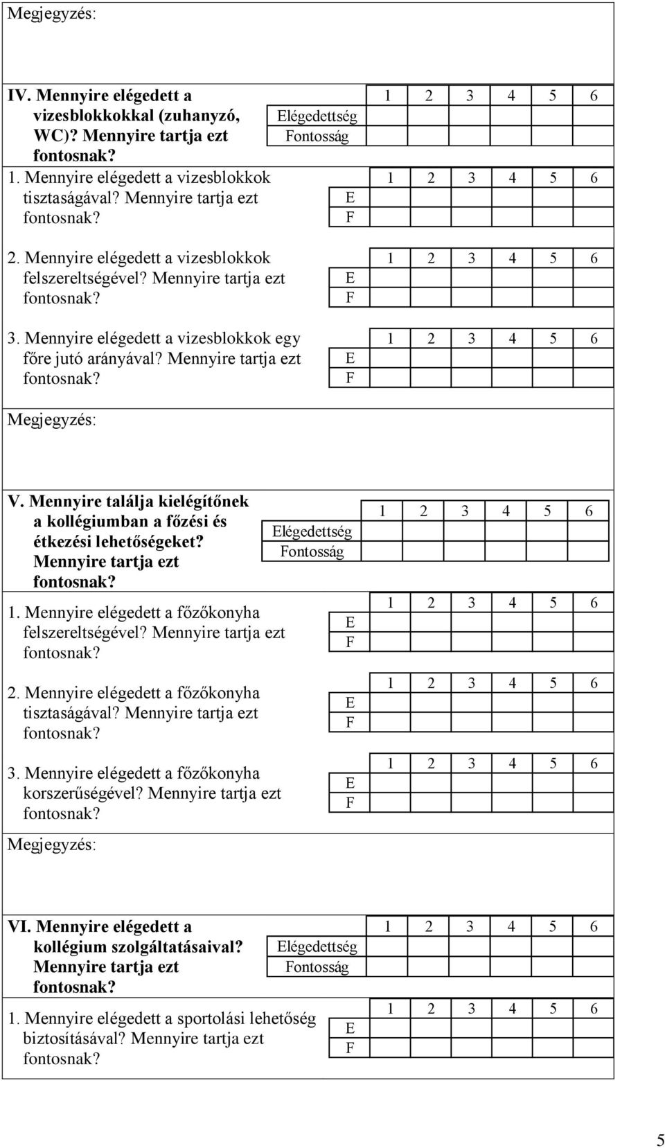 Mennyire tartja ezt. Mennyire elégedett a főzőkonyha felszereltségével? Mennyire tartja ezt. Mennyire elégedett a főzőkonyha tisztaságával? Mennyire tartja ezt. Mennyire elégedett a főzőkonyha korszerűségével?