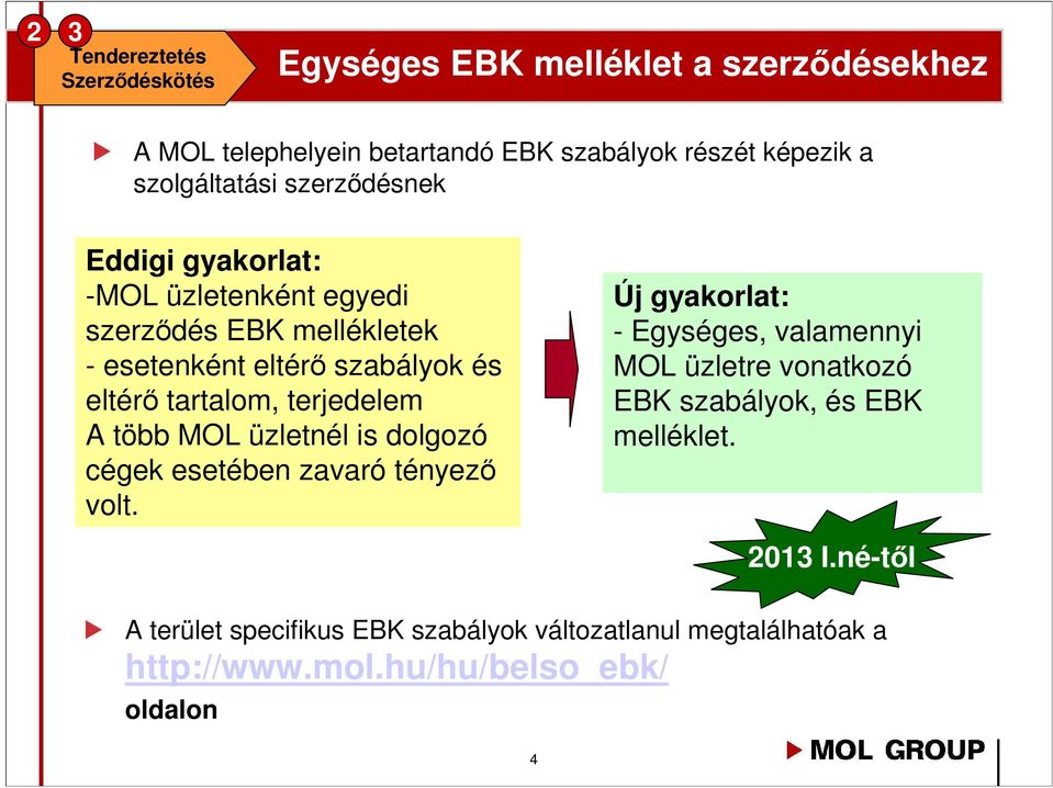 tartalom, terjedelem A több MOL üzletnél is dolgozó cégek esetében zavaró tényező volt.