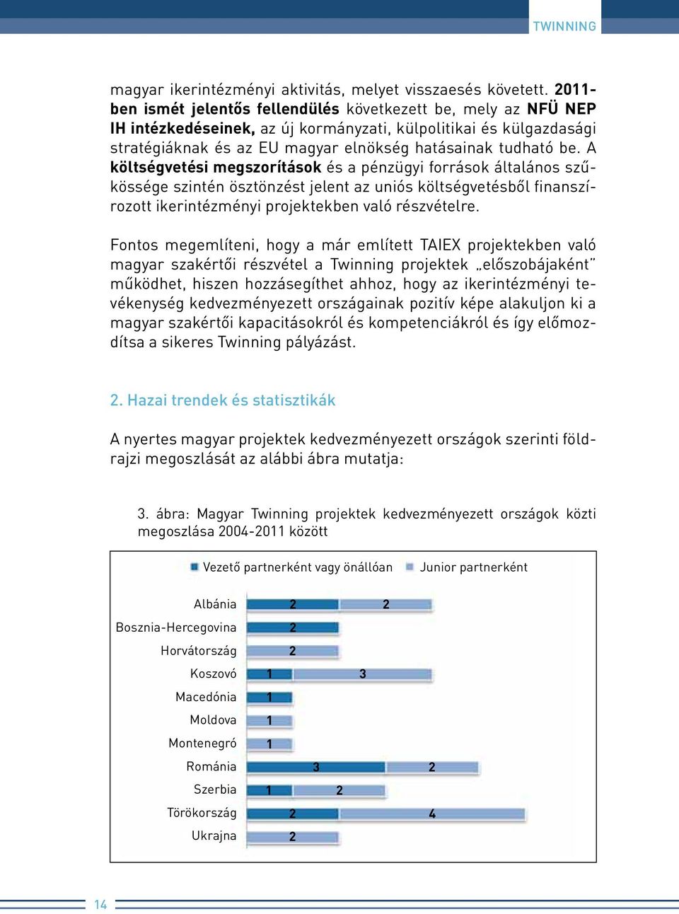 A költségvetési megszorítások és a pénzügyi források általános szűkössége szintén ösztönzést jelent az uniós költségvetésből finanszírozott ikerintézményi projektekben való részvételre.