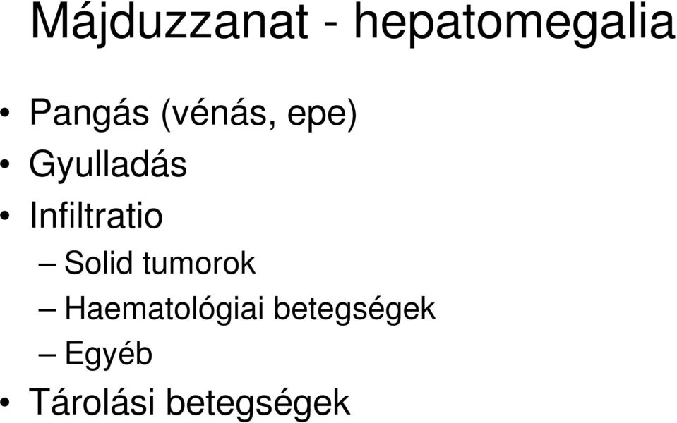 Infiltratio Solid tumorok