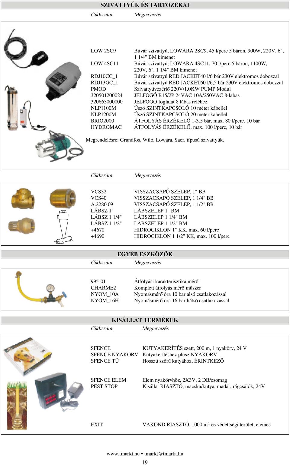 0KW PUMP Modul 320501200024 JELFOGÓ R15/2P 24VAC 10A/250VAC 8-lábas 320663000000 JELFOGÓ foglalat 8 lábas reléhez NLP1100M Úszó SZINTKAPCSOLÓ 10 méter kábellel NLP1200M Úszó SZINTKAPCSOLÓ 20 méter