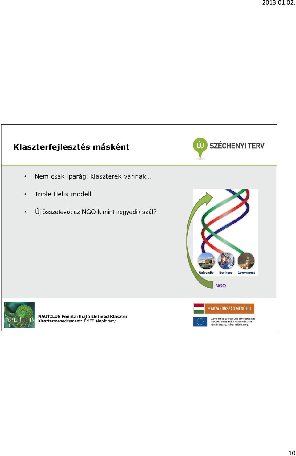 Triple Helix modell Új