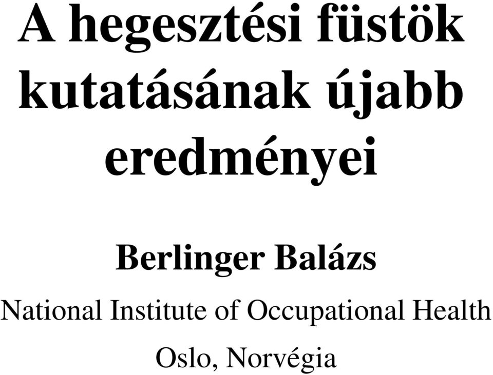 Berlinger Balázs National