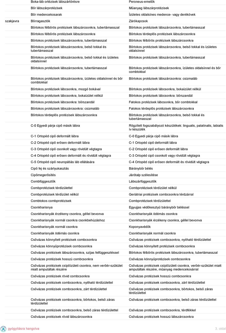 medence- vagy derékövek Bőrtokos protézisek lábszárcsonkra, tubertámasszal Bőrtokos térdeplős protézisek lábszárcsonkra Bőrtokos félbőrös protézisek lábszárcsonkra Bőrtokos protézisek lábszárcsonkra,