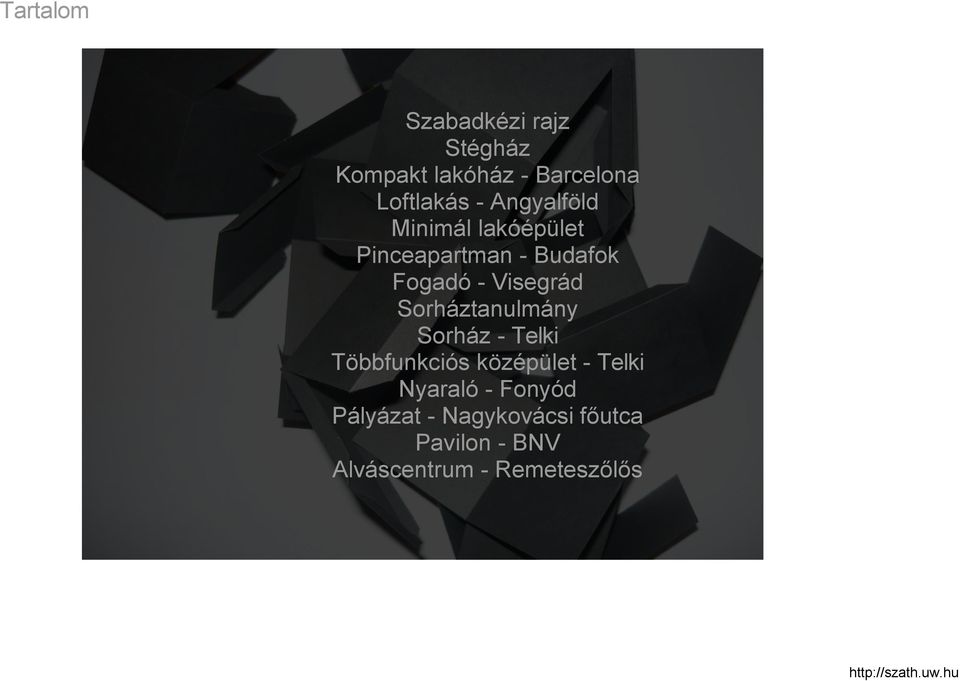 Sorháztanulmány Sorház - Telki Többfunkciós középület - Telki yaraló -