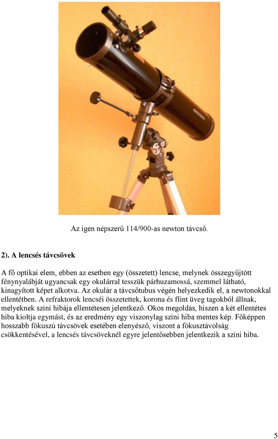 Hogyan válasszunk távcsövet, mint első lépés a csillagászat világa felé? -  PDF Free Download