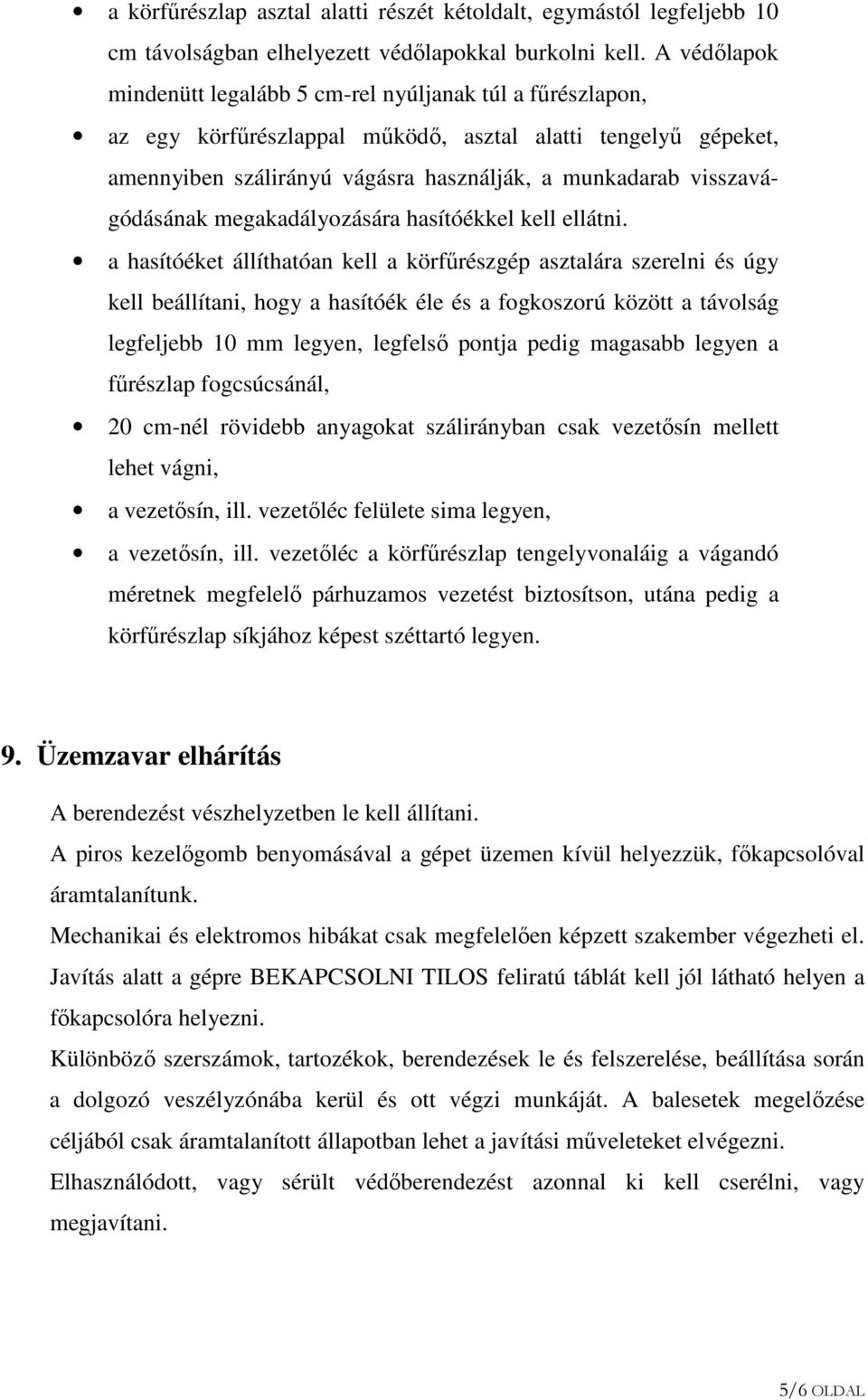 AZ ASZTALOS KÖRFŐRÉSZ ÜZEMELTETÉSI - PDF Free Download