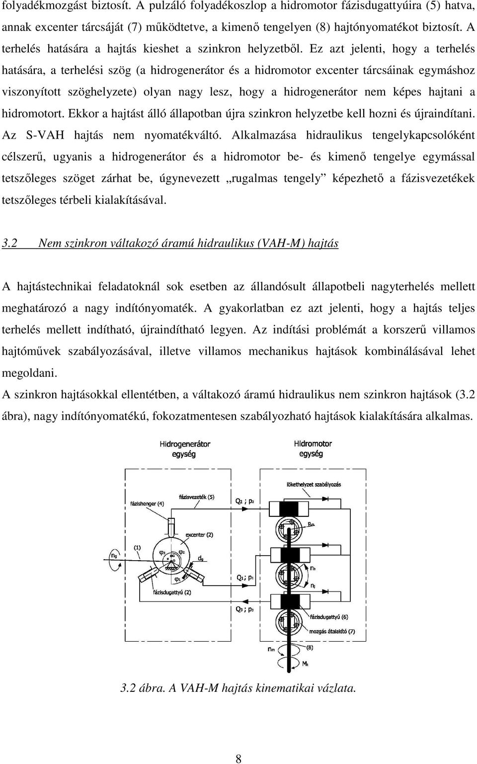 Ez azt jelenti, hogy a terhelés hatására, a terhelési szög (a hidrogenerátor és a hidromotor excenter tárcsáinak egymáshoz viszonyított szöghelyzete) olyan nagy lesz, hogy a hidrogenerátor nem képes