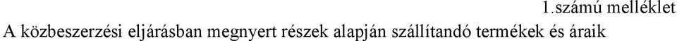 megnyert részek alapján