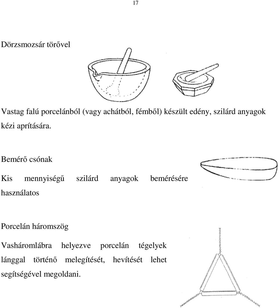 Bemérı csónak Kis mennyiségő szilárd anyagok bemérésére használatos Porcelán