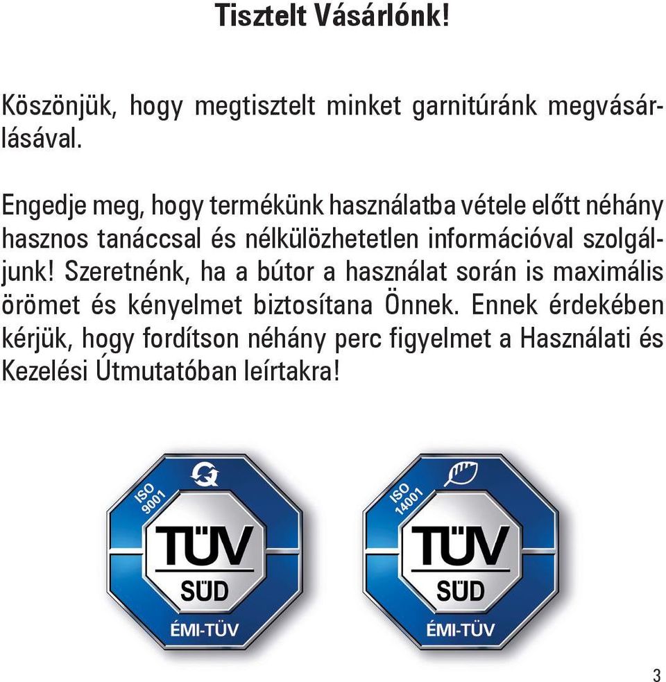 információval szolgáljunk!